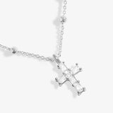 A Little 'Blessed Is She Who Believes' Necklace In Silver Plating