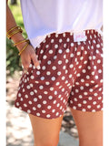Easy Win Polka Dot Boxer Shorts- Maroon Medium