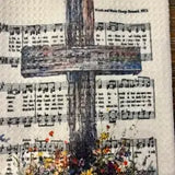 Christian Home Decor, Hymn Church Kitchen Hand Towel, Gift