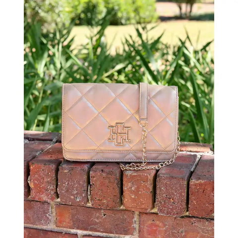 Bryn Clutch/Crossbody Gold Shimmer Ld