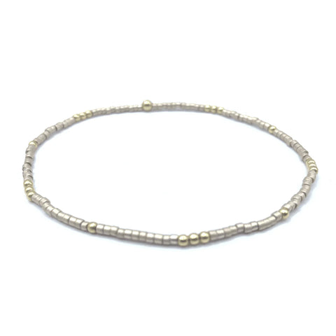 2mm Newport Champagne + Gold Filled Waterproof Bracelet
