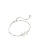 KS Blair Silver Bow Small Delicate Chain Bracelet