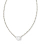 KS Cailin Silver Pendant Necklace in White CZ
