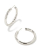 KS Colette Large Hoop Earrings in Silver