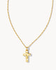 KS Cross Pendant Necklace Gold