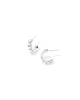 KS Krista Silver Huggie Earrings in Freshwater Cultured Pearl
