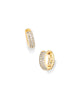 KS Mikki Pave Huggie Earrings in Gold