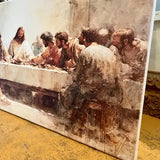 The Last Supper, Biblical Christian Art, Inspirational Gift 10X20