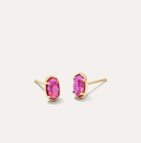 KS Emilie Stud Earrings (Kyocera Opal)