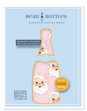 Beau Bottles Limited Edition Watercolor Pink Santa - Made for Veuve