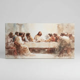 The Last Supper, Biblical Christian Art, Inspirational Gift 12X24