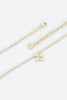 KS Leanne Short Pendant Necklace Gold Natural Mother of Pearl